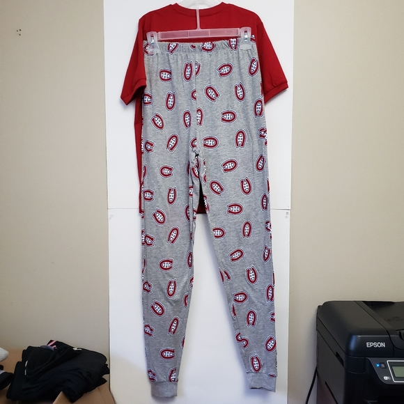 Boys Pajamas Set NHL Les Canadiens De Montreal PJ Set 2 Pcs, XL - Picture 4 of 5